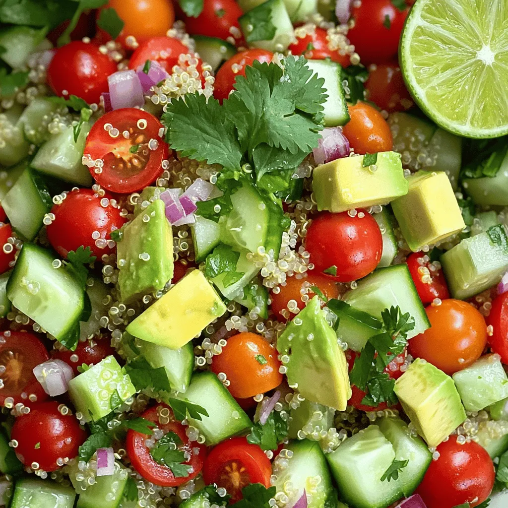 Cilantro Lime Quinoa Salad Frisch und Einfache Wahl