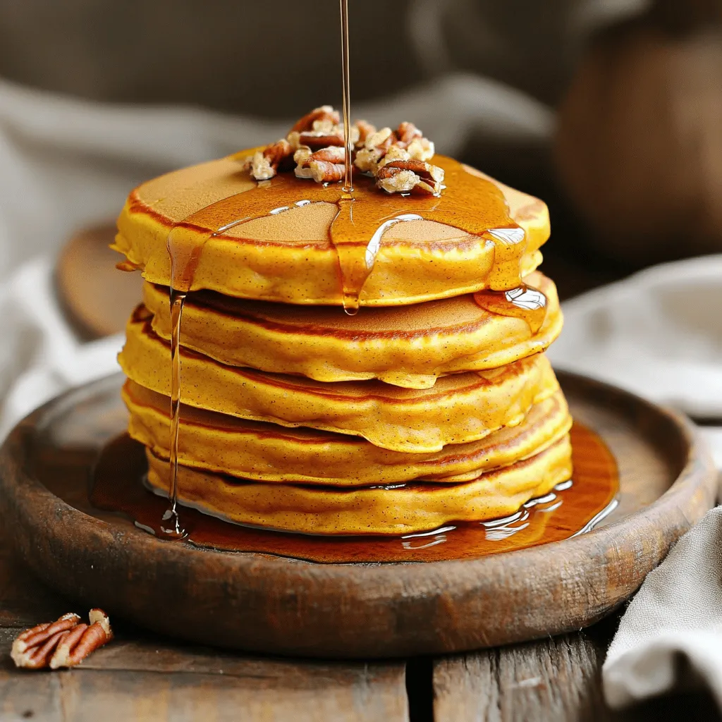 Pumpkin Spice Pancakes with Maple Syrup Lecker Rezept