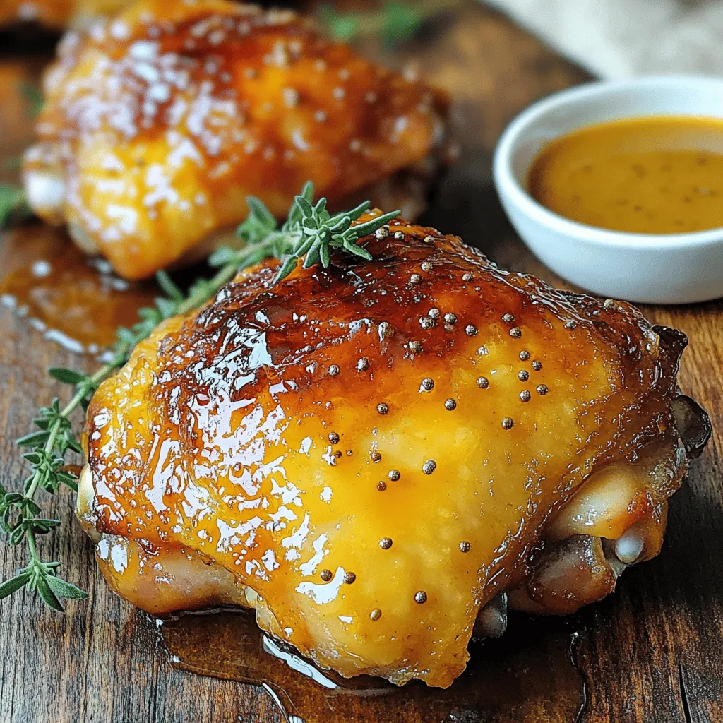 Honey Mustard Chicken Thighs Schmackhaftes Rezept