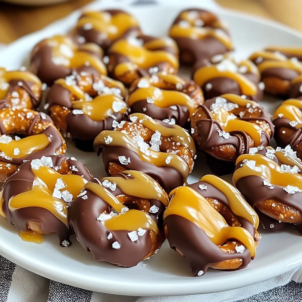 Schmackhafte Chocolate Caramel Pretzel Bites Rezept