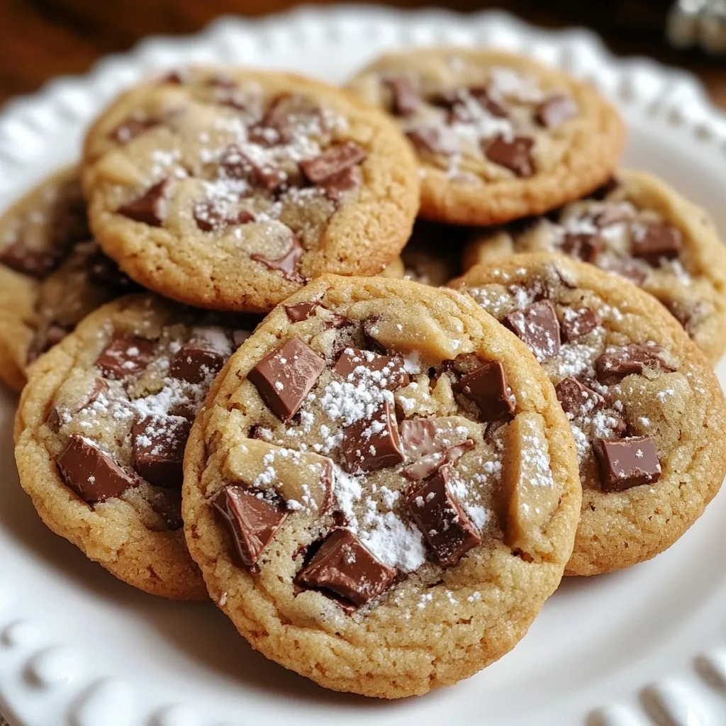 Pfefferminz Schokoladenstückchen Kekse köstlicher Genuss