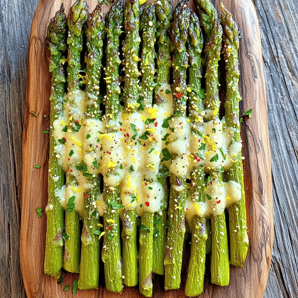 Knoblauch-Parmesan-gerösteter Spargel einfach zubereiten