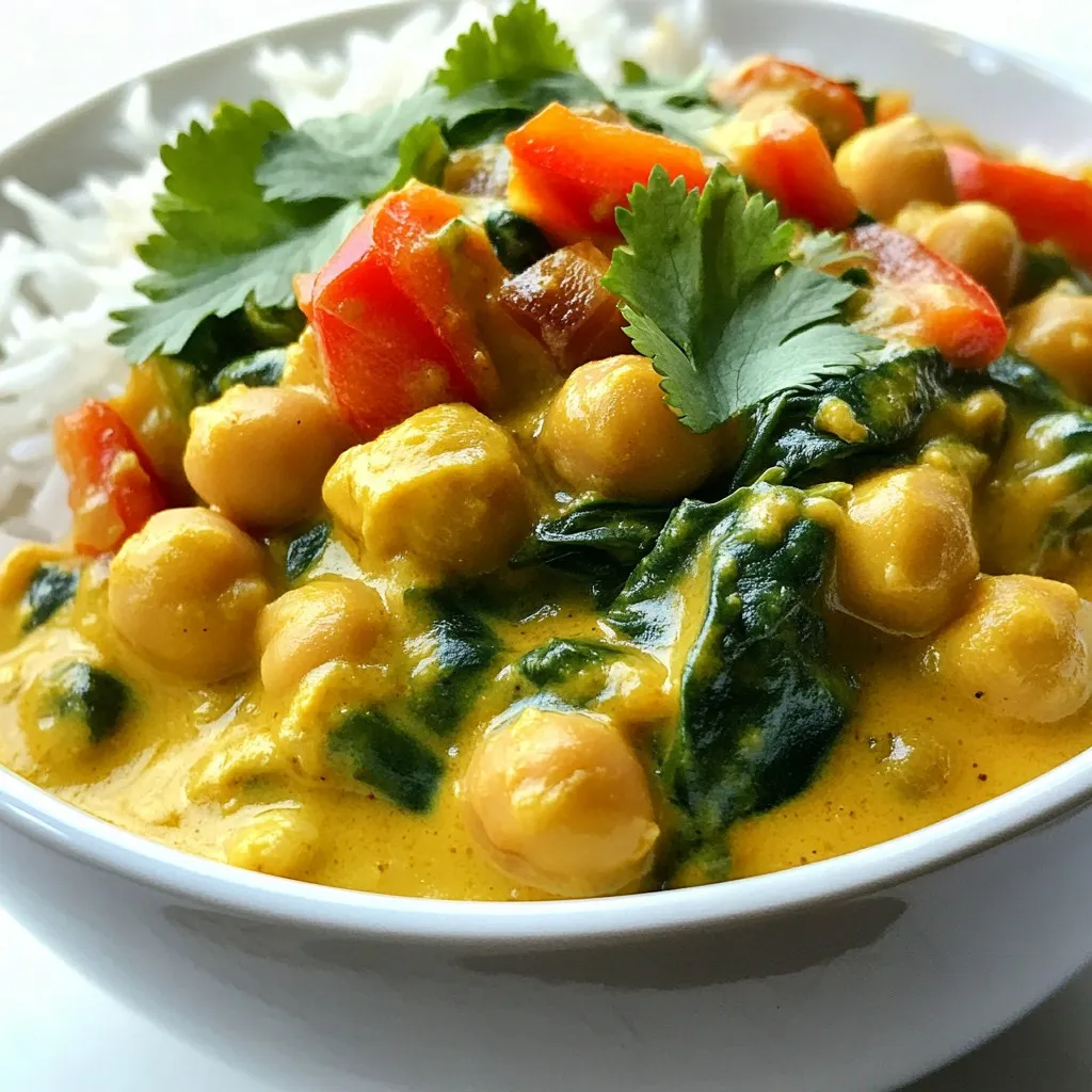 Einfache Kokos-Curry-Kichererbsen schnell zubereiten