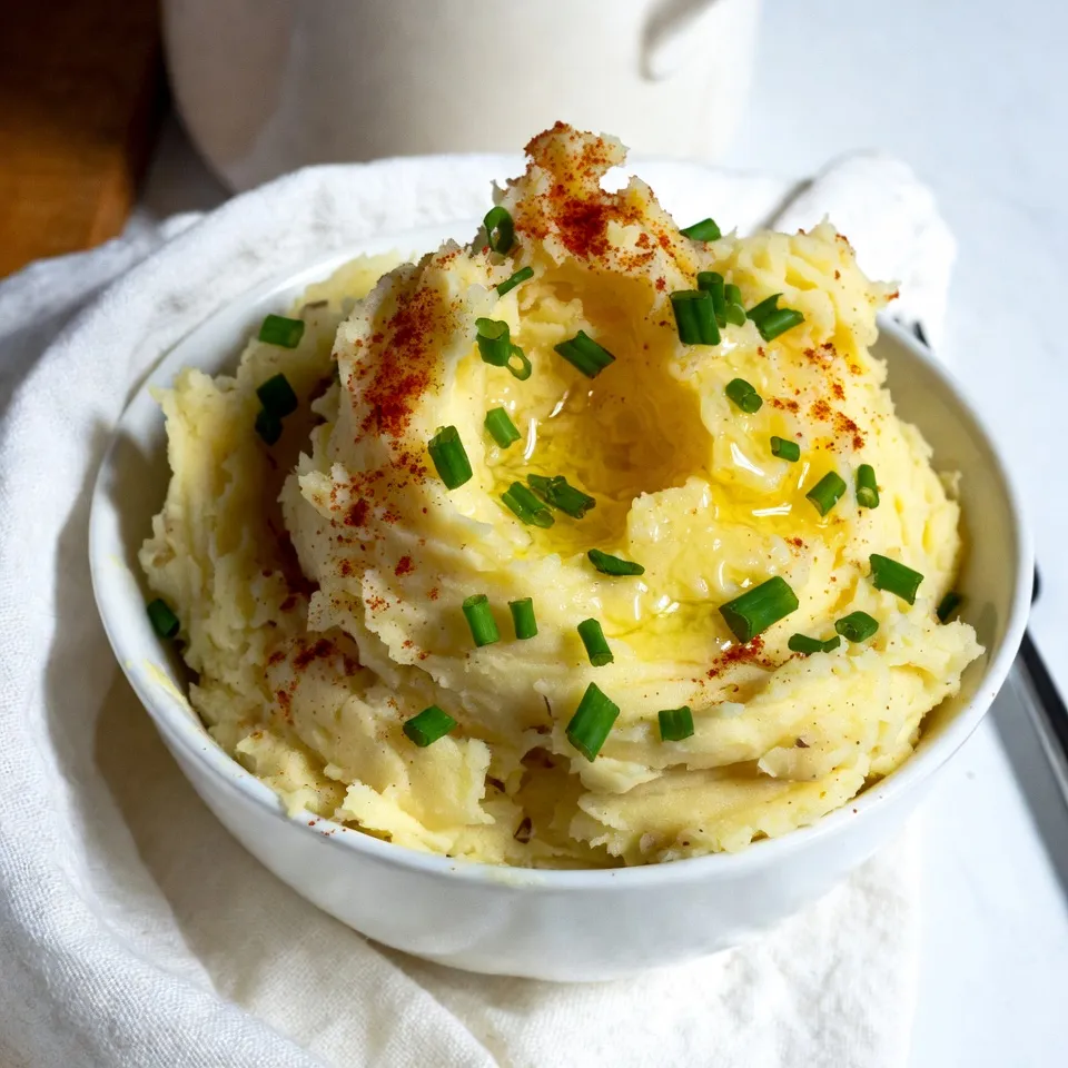 Cremige Knoblauch-Kartoffelpüree Einfach und Lecker