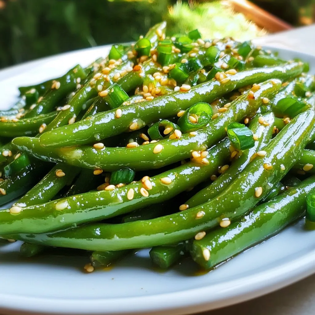 Sesame Garlic Green Beans Schnelles und köstliches Rezept