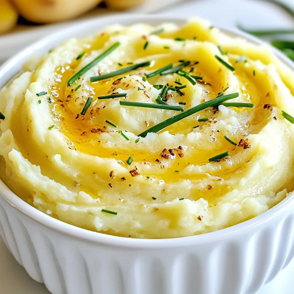 Cremige Knoblauch-Stampfkartoffeln unverzichtbare Beilage