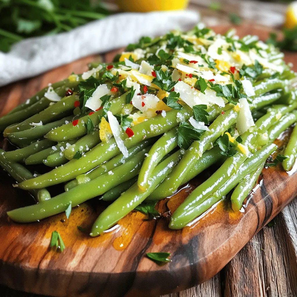 Garlic Parmesan Green Beans Einfaches und Leckeres Rezept