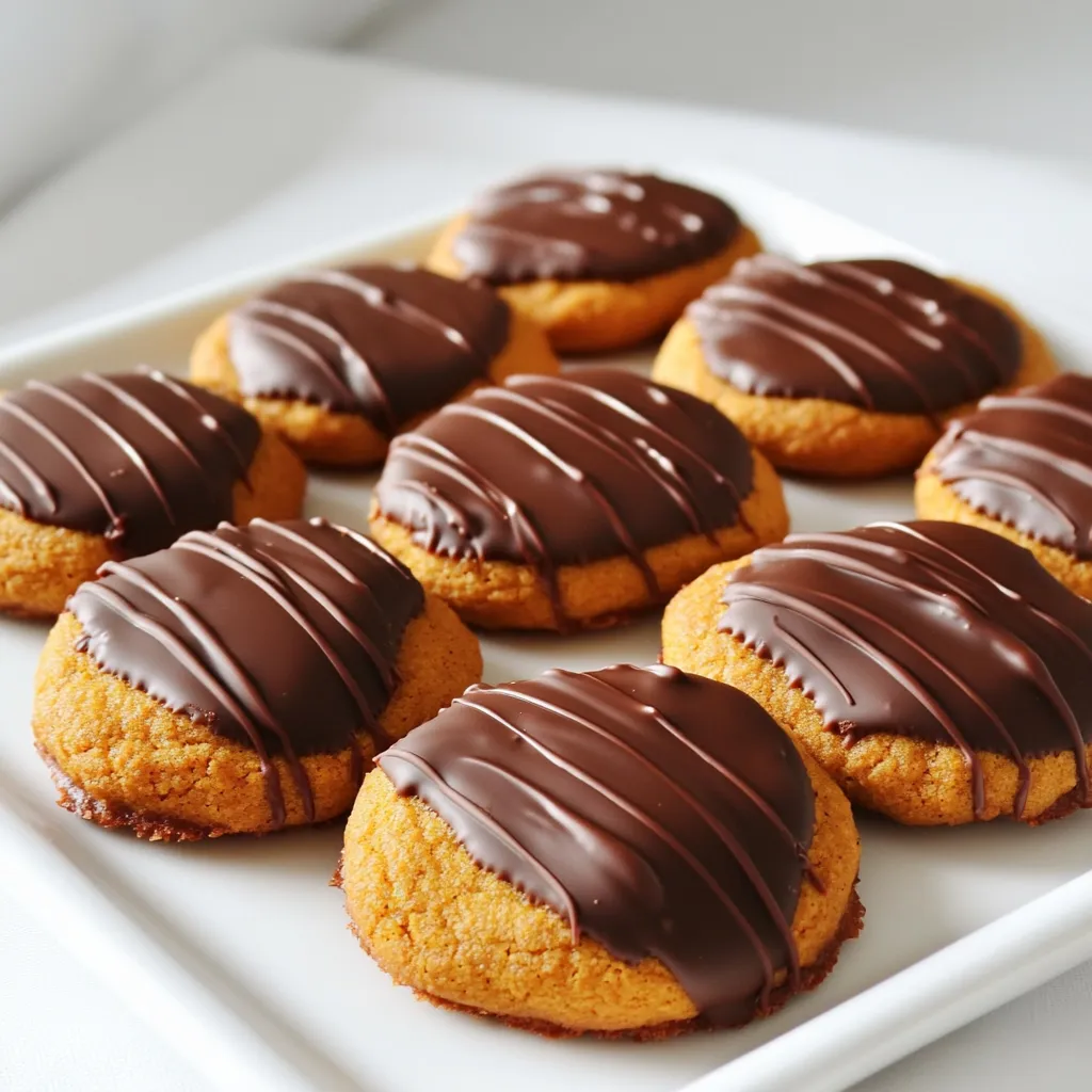 Schokoladengetauchte Kürbiskekse Einfach und Lecker