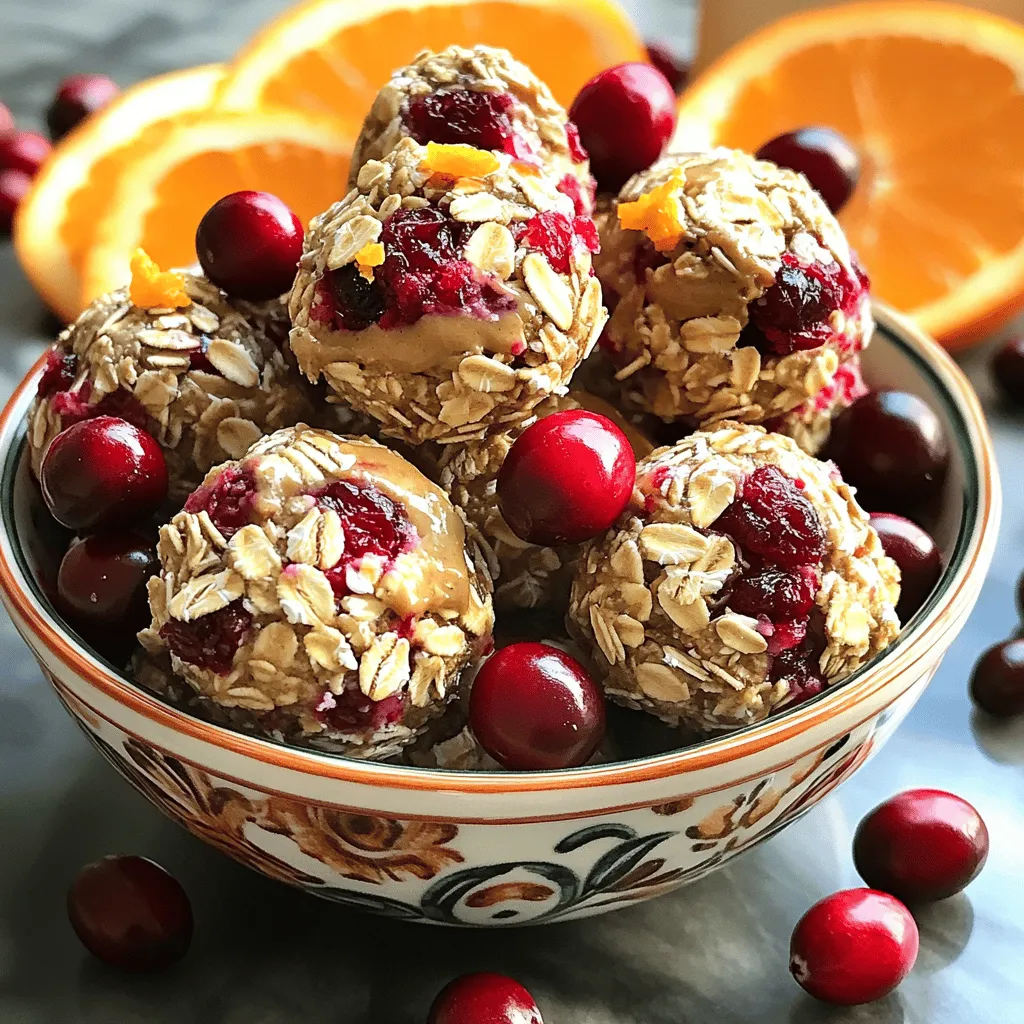 Cranberry Orange Energy Bites gesunde Energiequelle