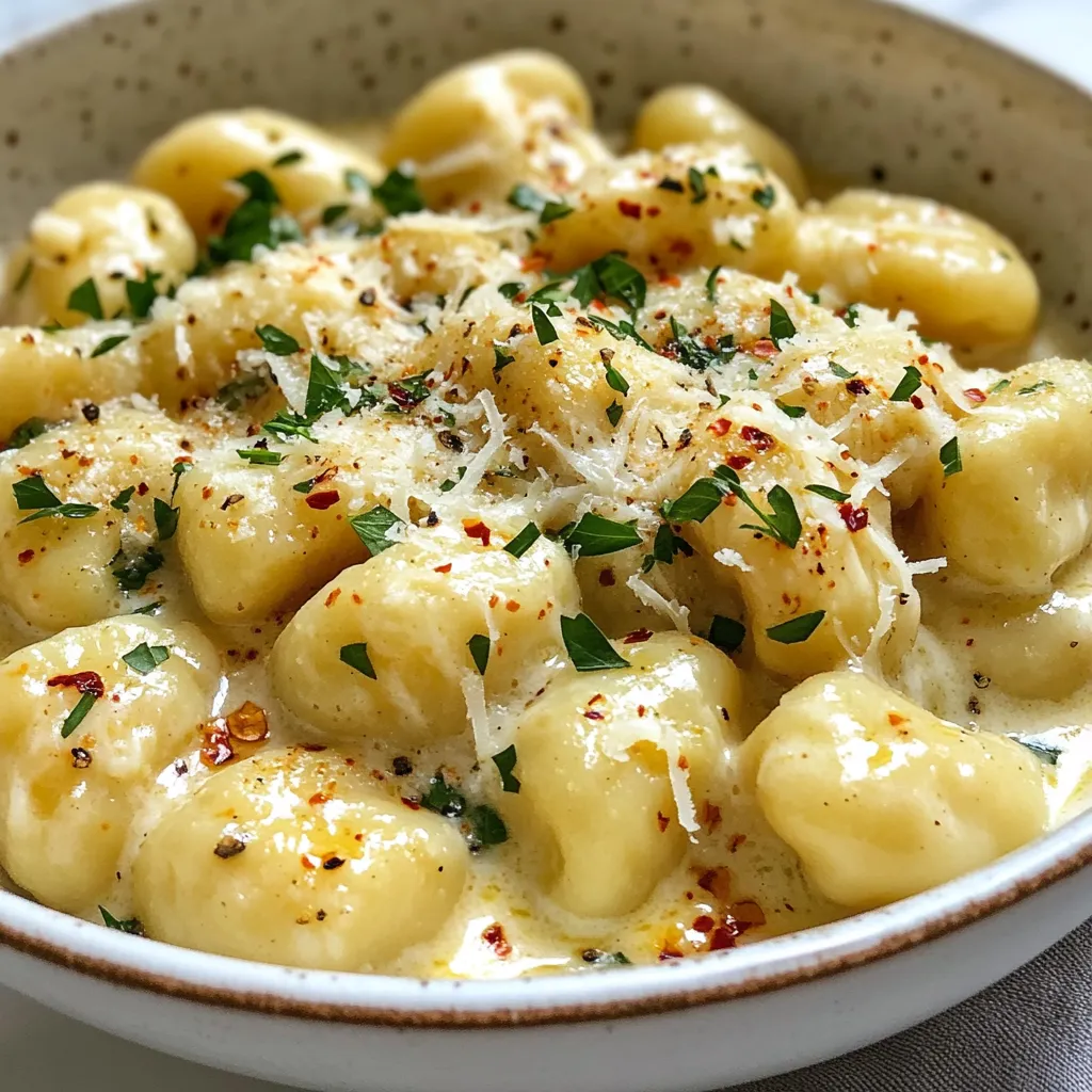 Creamy Garlic Parmesan Gnocchi Verführerische Kreation