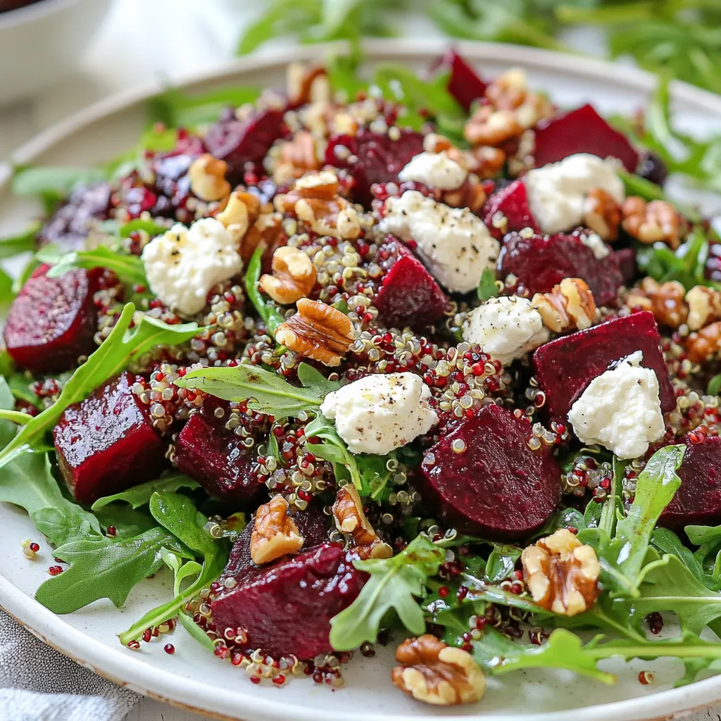 Röstender Rüben-Ziegenkäse-Quinoa-Salat Genuss