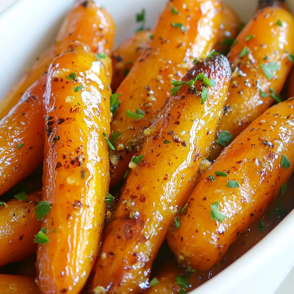 Honig-Knoblauch-Röstkarotten Geschmackvoll und Einfach