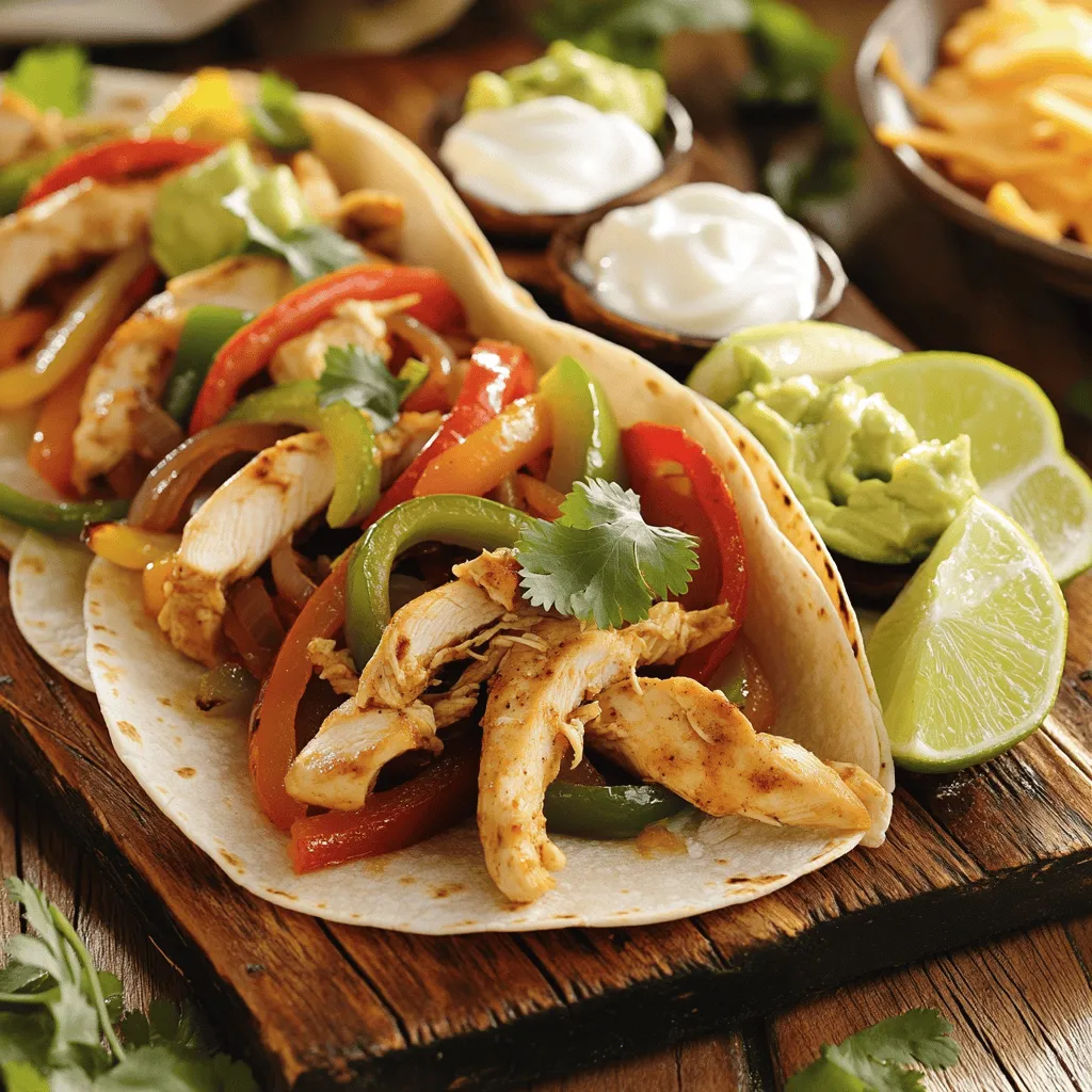 Einfache Chicken Fajitas Schnelle und leckere Speise