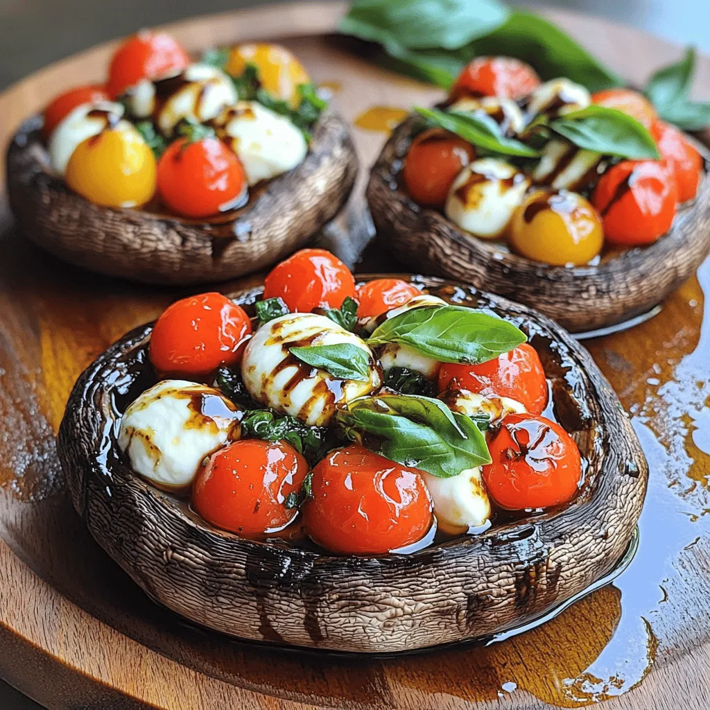 Caprese Stuffed Portobello Mushrooms für Genuss