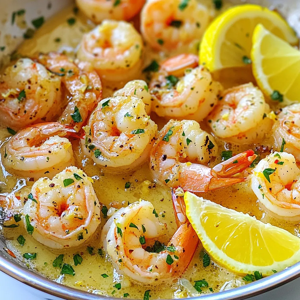 Garlic Herb Butter Shrimp Skillet Einfache Rezeptidee