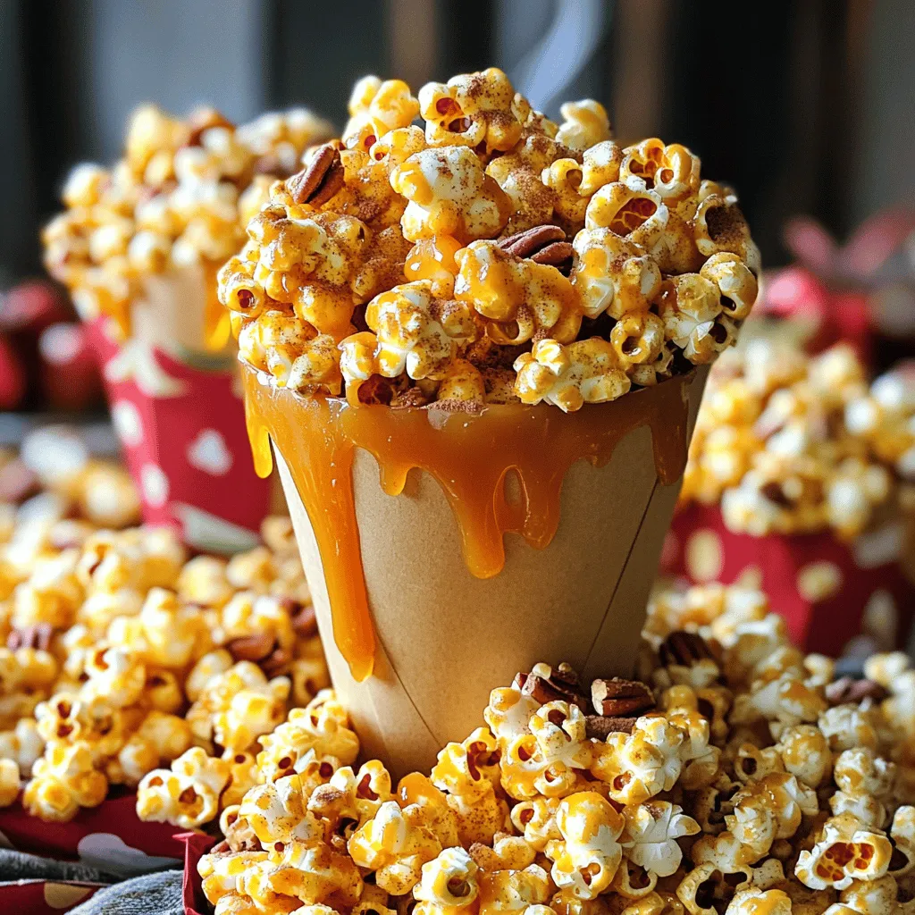 Warm Apple Cider Caramel Popcorn Leckerer Genuss