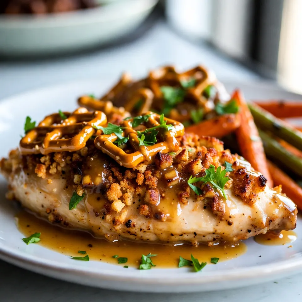 Brezenkrusten-Honig-Senf-Hähnchen für jede Gelegenheit