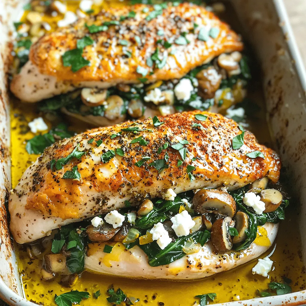 Gesunde Pilzgefüllte Hähnchenbrust Einfach Und Lecker