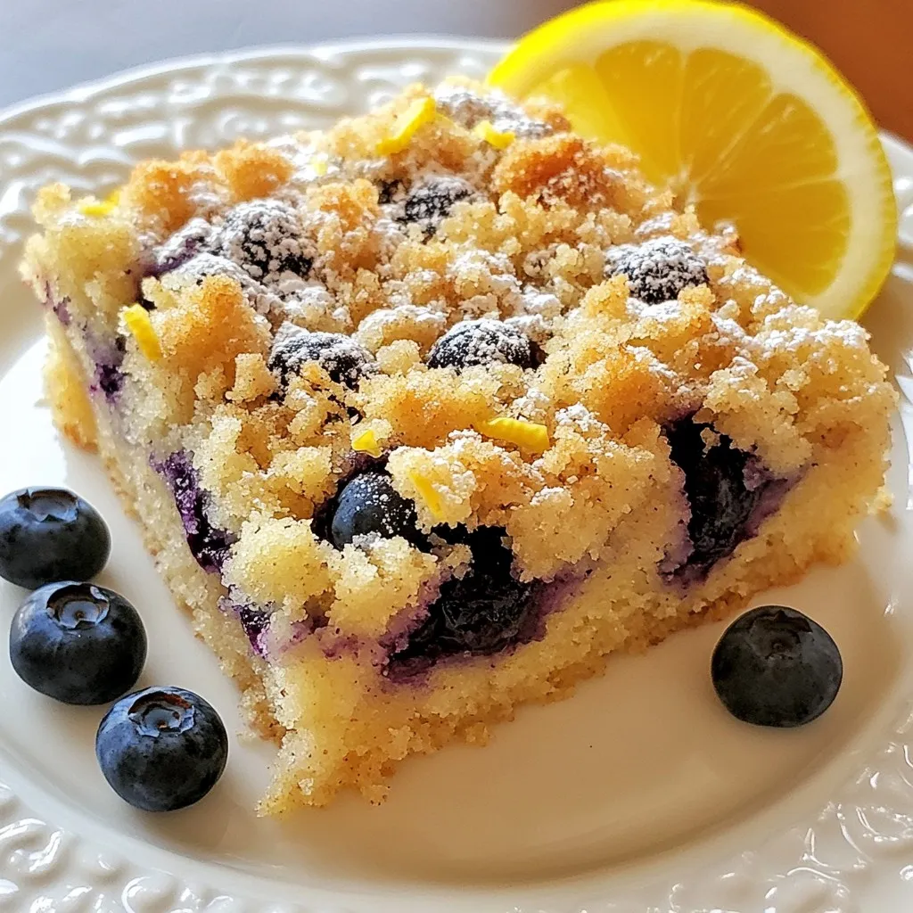 Lemon Blueberry Crumb Cake Einfaches Rezept für Genuss