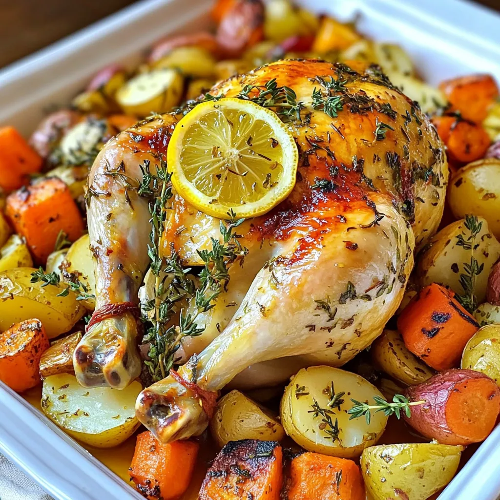 Garlic Herb Roasted Chicken Einfach und Lecker Rezept