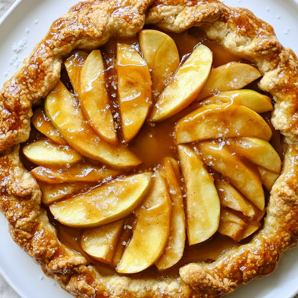 Karamell-Apfel-Galette Einfaches Rezept für Genuss