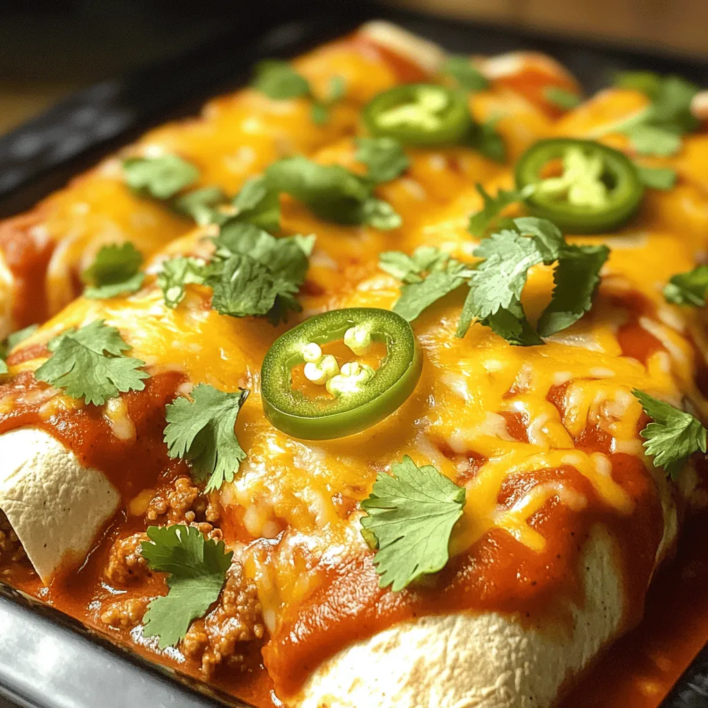 Beef Enchiladas with Red Sauce Schnelle und leckere Mahlzeit