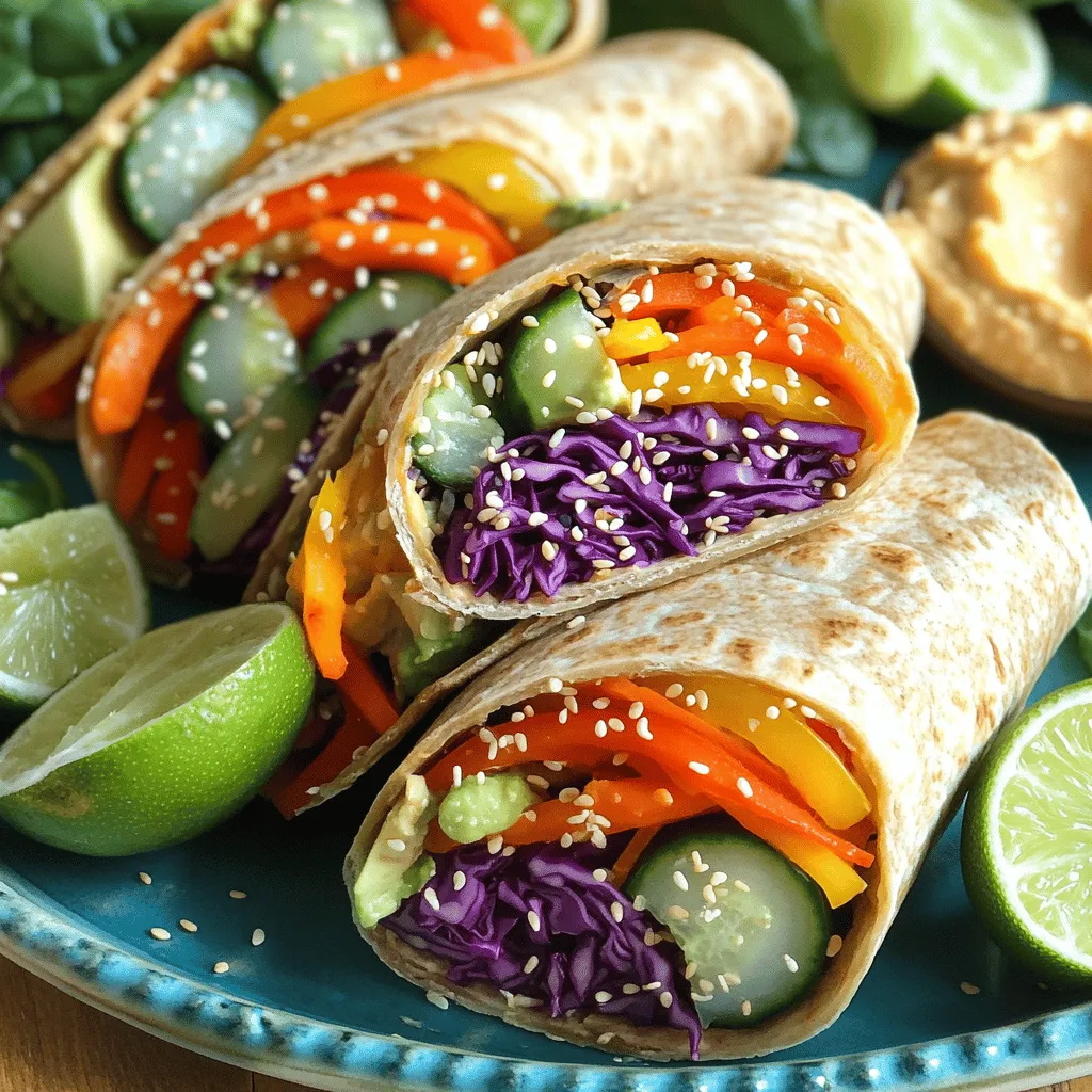 Rainbow Veggie Wraps Frisch und Vielseitig Zubereiten