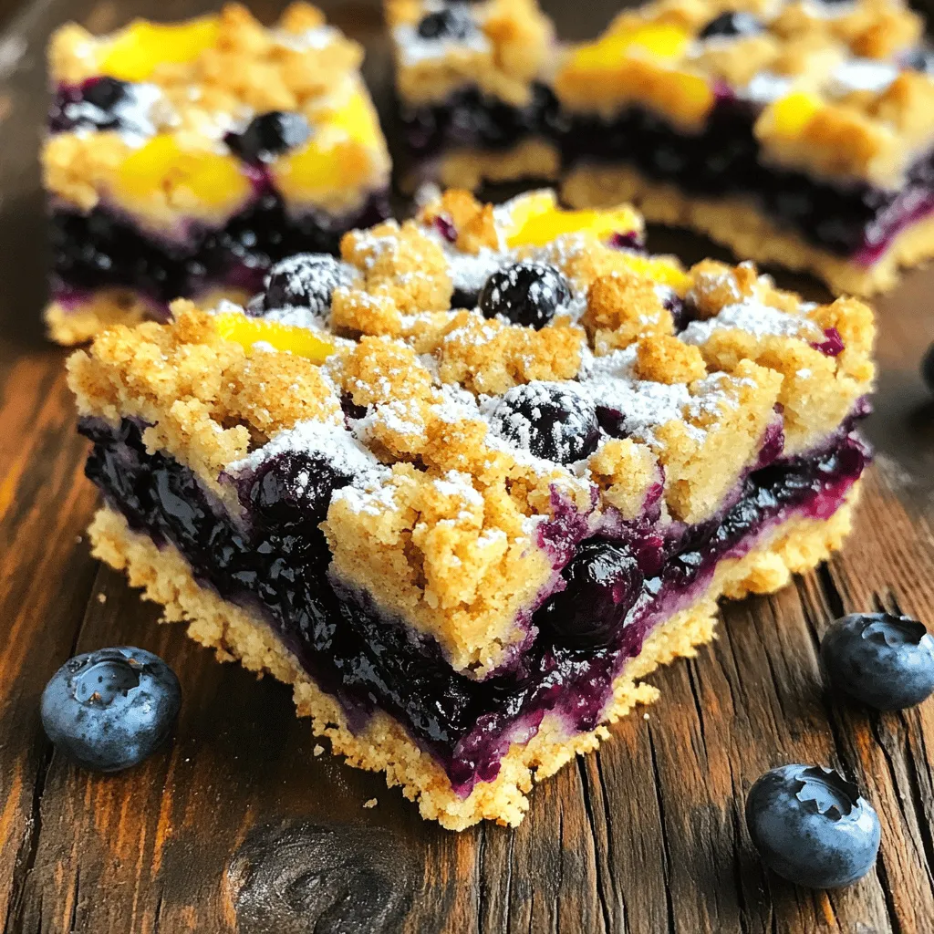 Heidelbeer Haferflocken Krümelriegel Einfaches Rezept