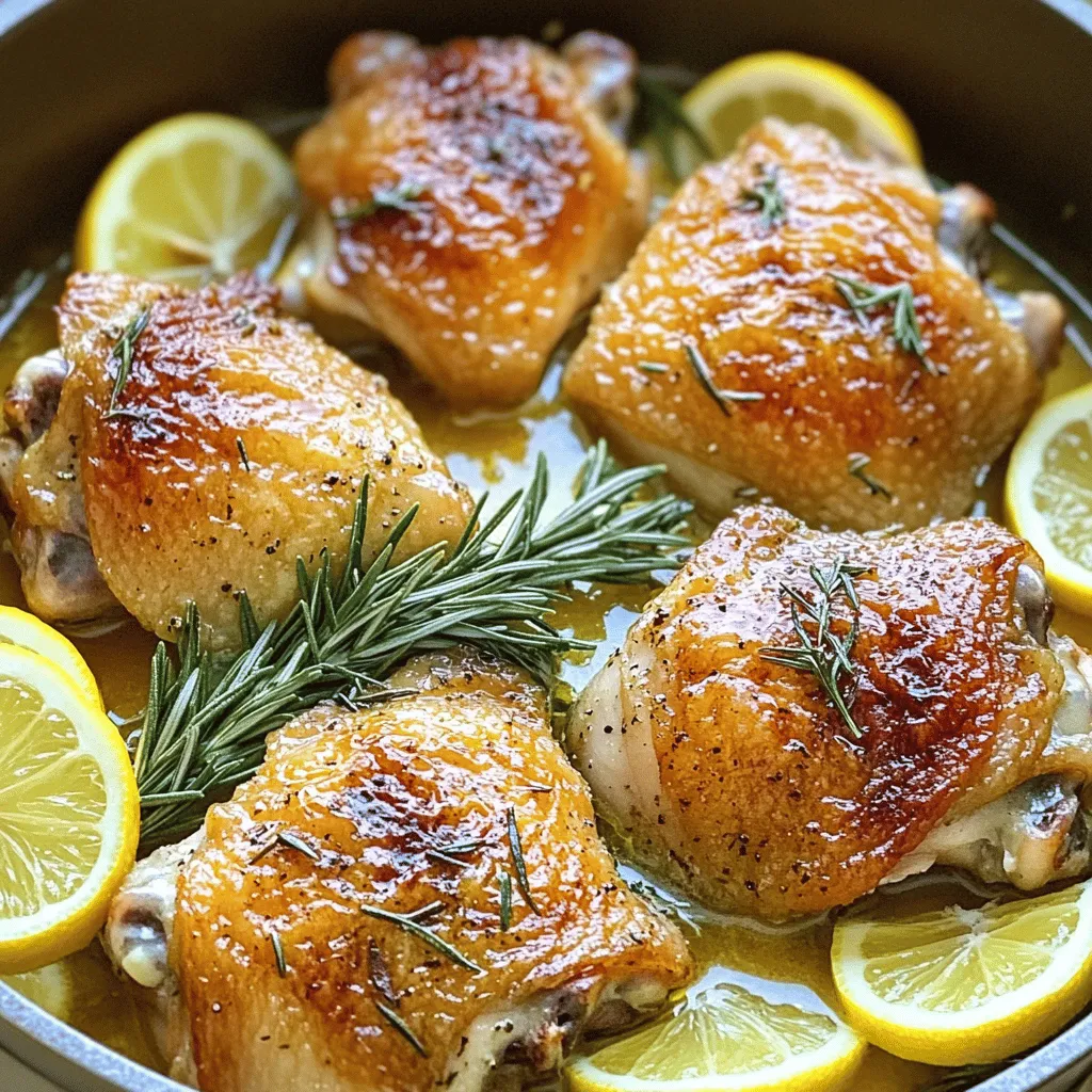 Lemon Rosemary Chicken Thighs Einfaches und Leckeres Rezept