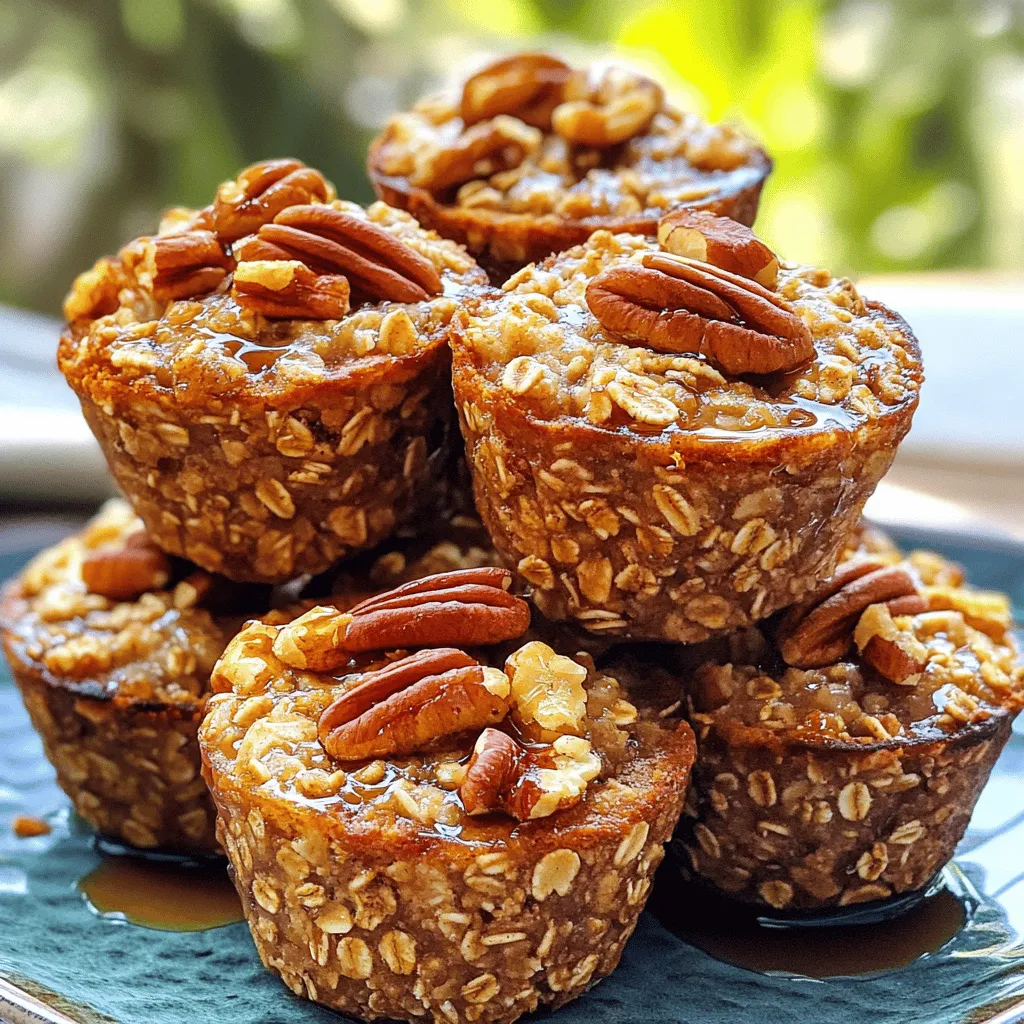Maple Pecan Baked Oatmeal Cups Einfaches Rezept