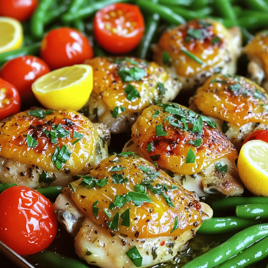 Einfache One Pan Lemon Herb Chicken für jeden Anlass