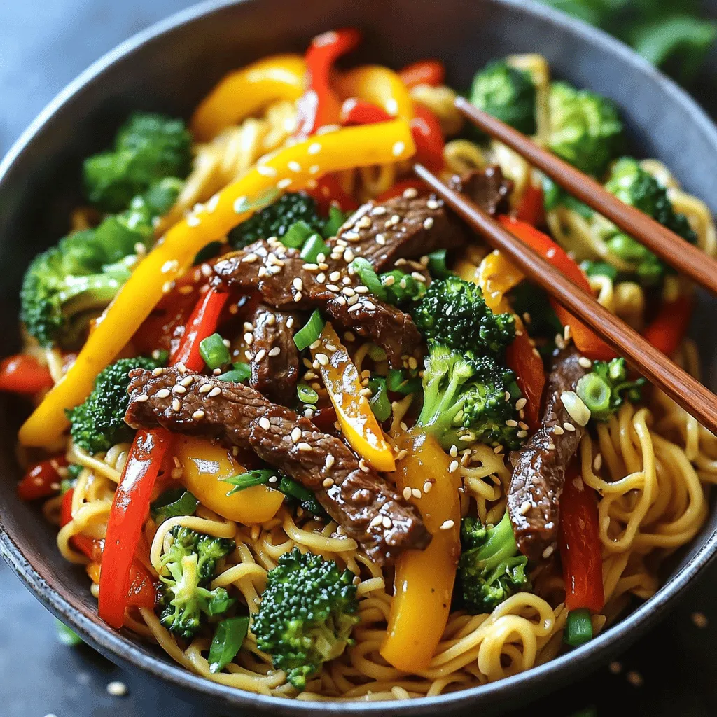 Beef Noodle Stir Fry Einfach und Lecker Zubereiten