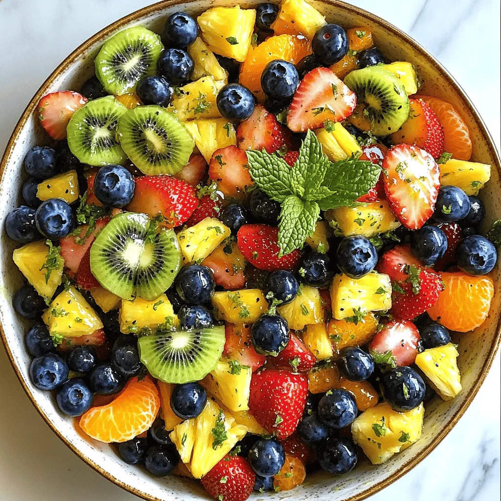 Honey Lime Fruit Salad Gesunde und Erfrischende Idee