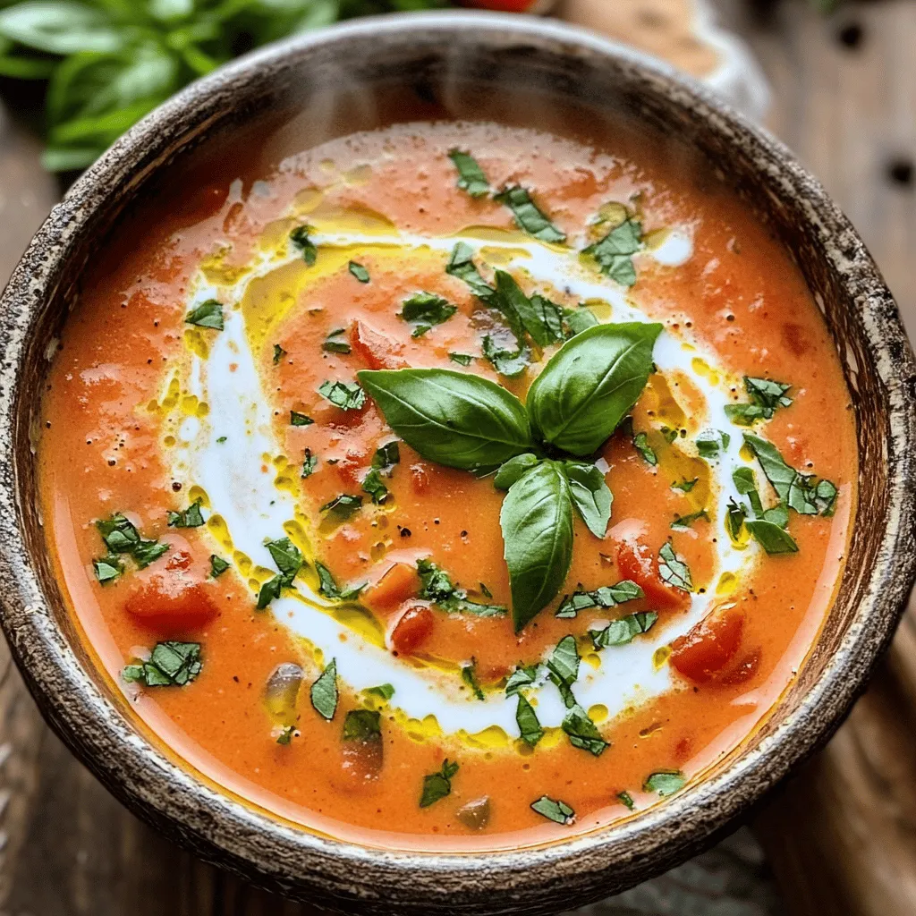 Homemade Tomato Soup Schnelle und Leckere Mahlzeit