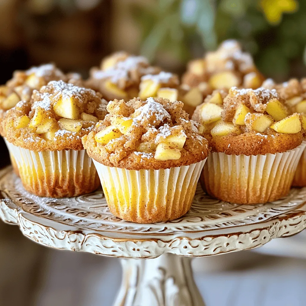 Apfel-Zimt-Krümel-Muffins Einfaches und Leckeres Rezept