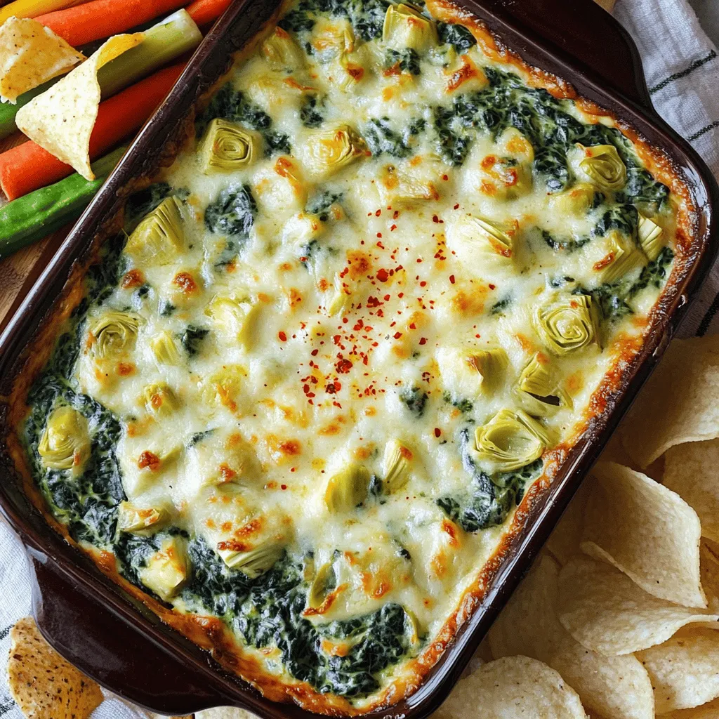 Creamy Spinach and Artichoke Dip Köstlicher Genuss