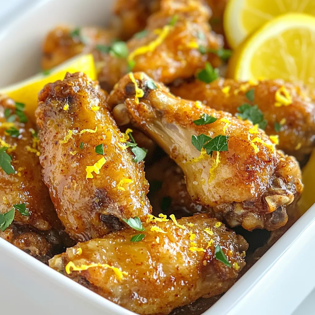 Leckere Lemon Pepper Chicken Wings einfach zubereiten