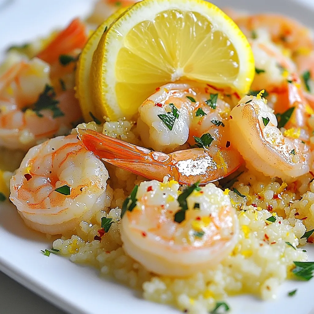 Lemon Garlic Shrimp Couscous Schnelles und köstliches Rezept