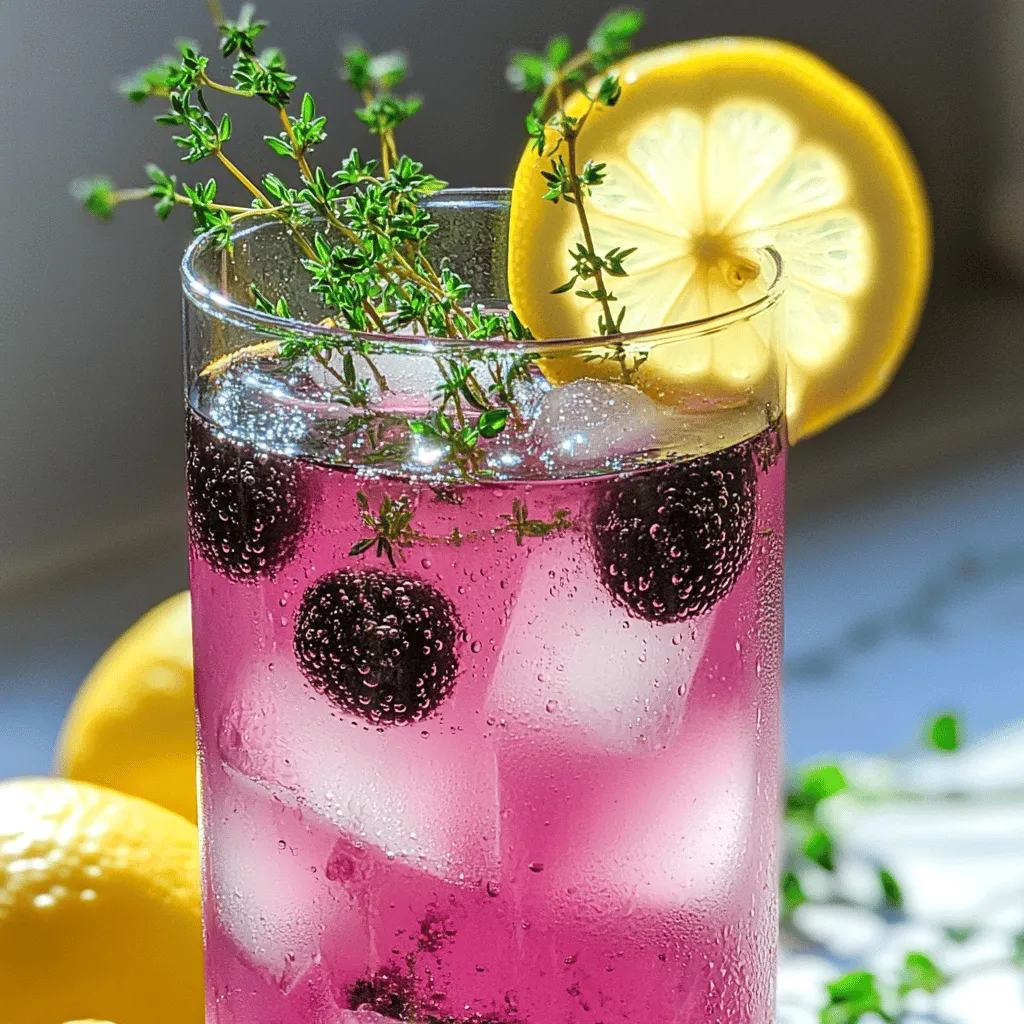 Brombeer-Thymian-Limonade erfrischend und lecker