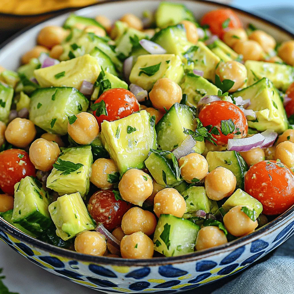 Avocado Chickpea Salad Einfache und gesunde Wahl