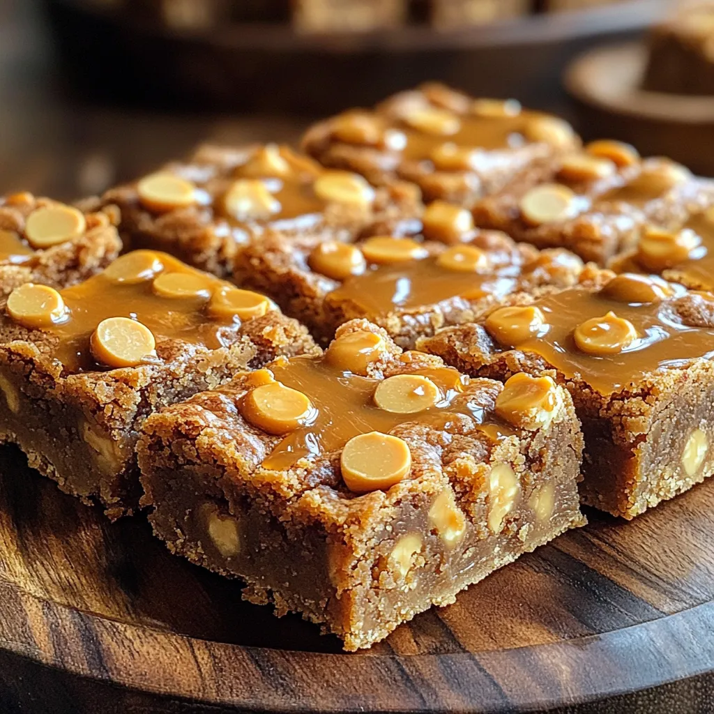 Butterscotch Blondie Bars Einfache und leckere Süßigkeit