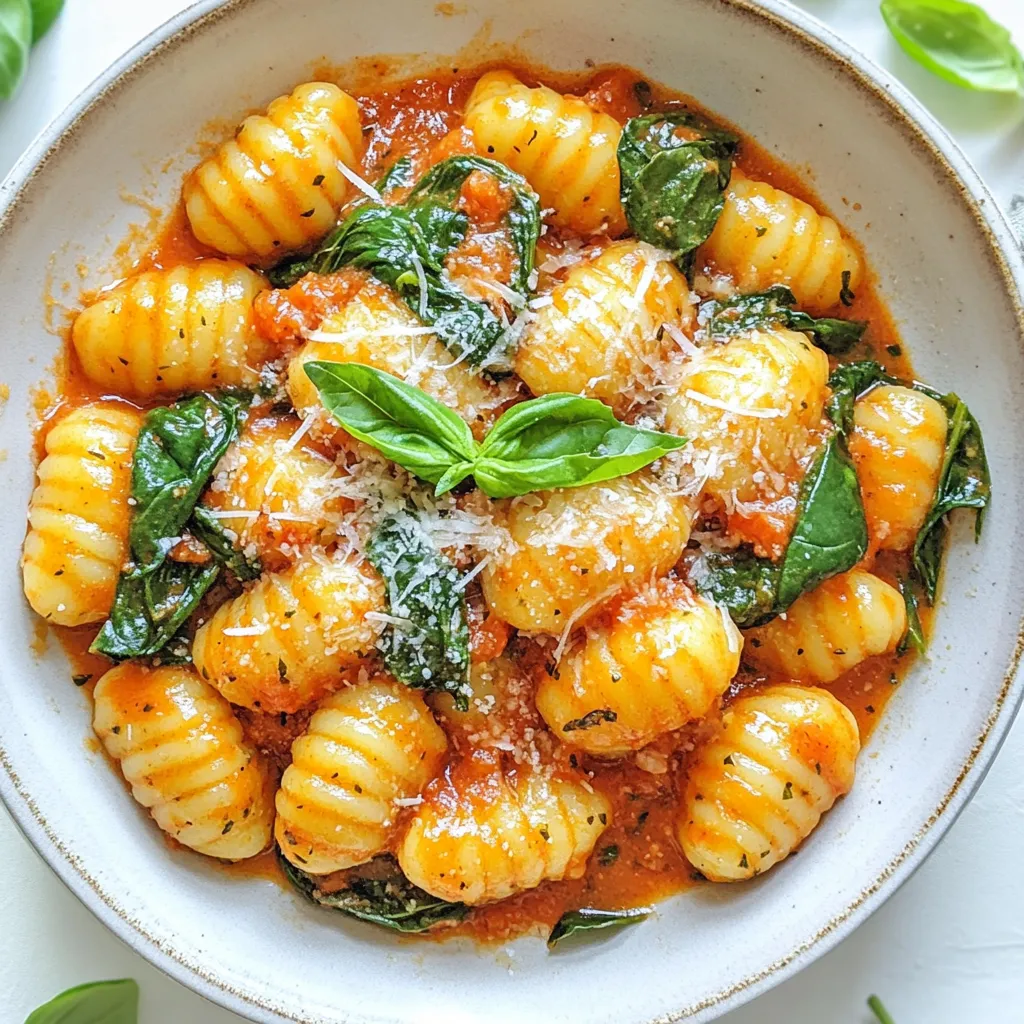 Cremige Tomaten-Spinat-Gnocchi Herzhaft und Schnell
