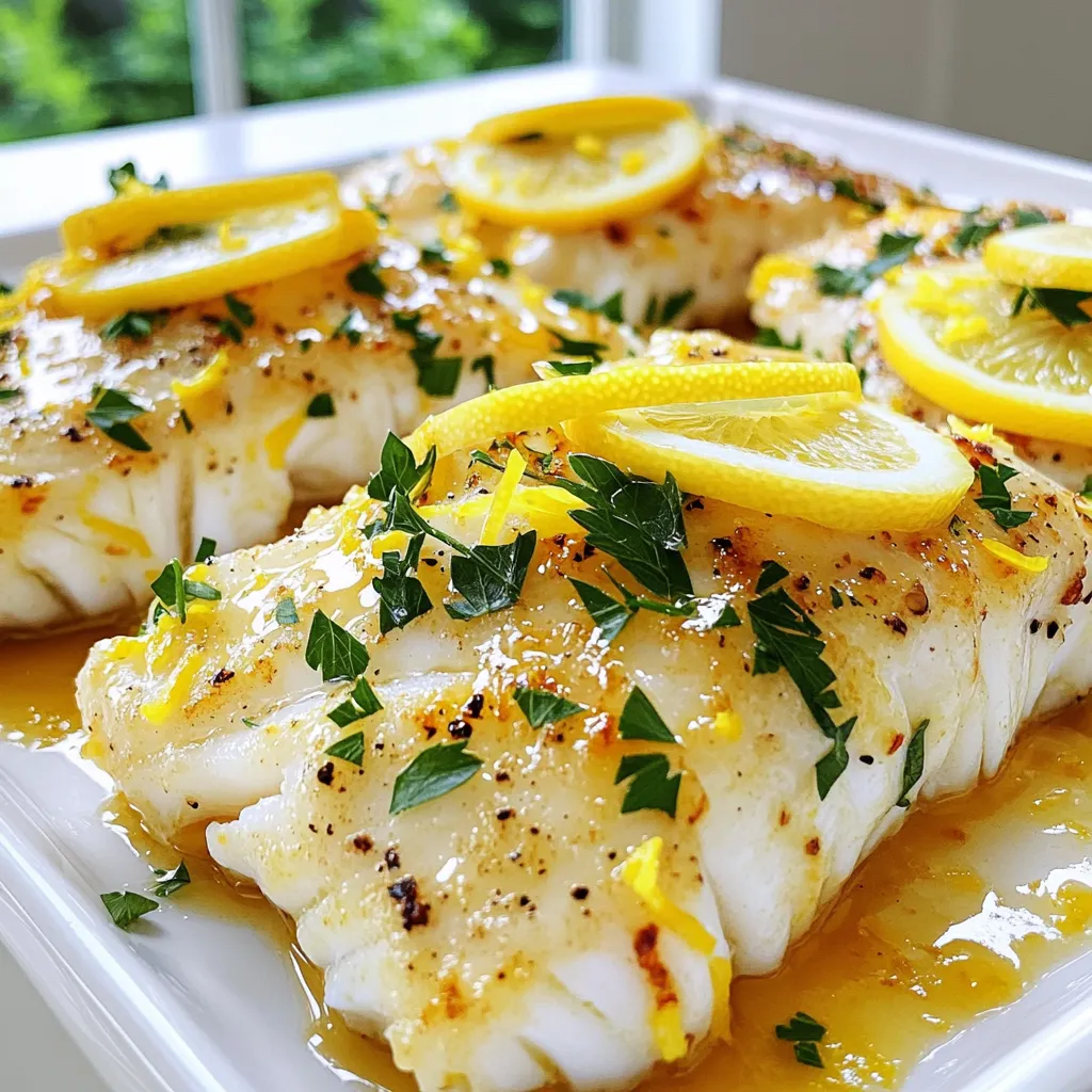 Lemon Garlic Butter Cod Einfaches und köstliches Rezept