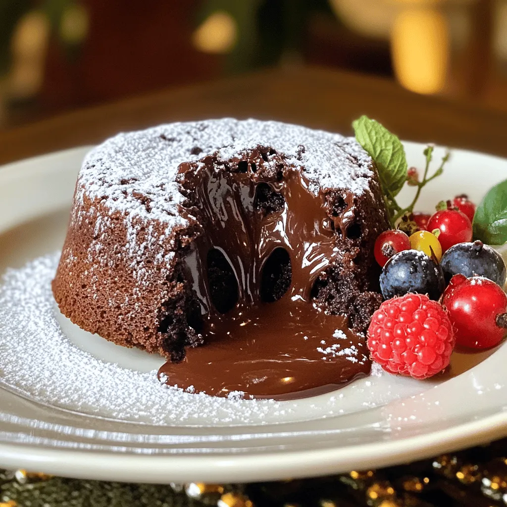 Schokoladen-Lava-Kuchen Einfach und lecker zubereiten