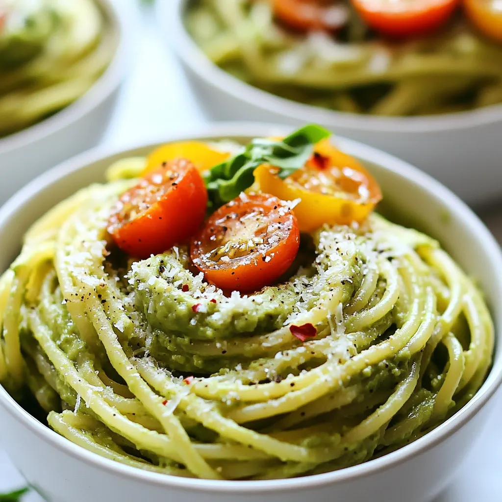 Cremige Avocado Pasta Schnelle und einfache Rezeptidee