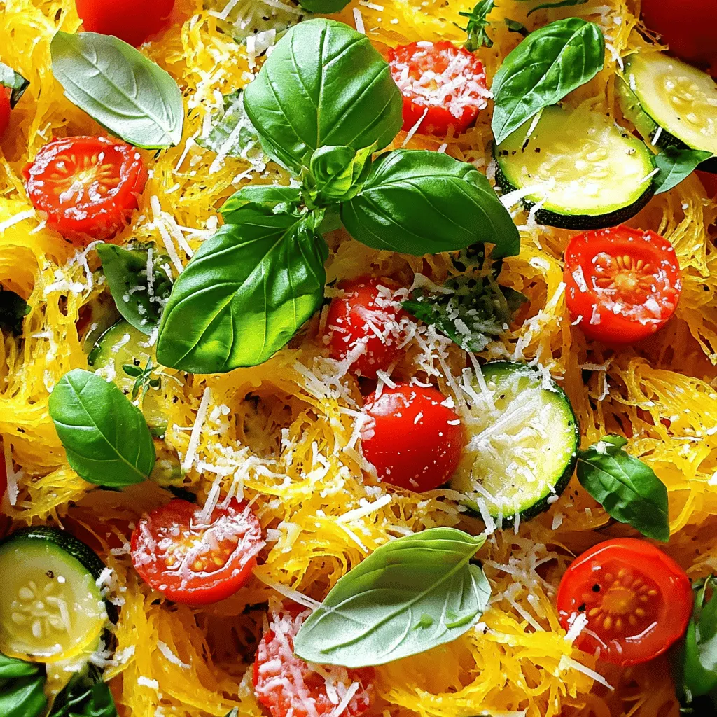 Spaghetti Squash Primavera Leckeres Gemüsegericht