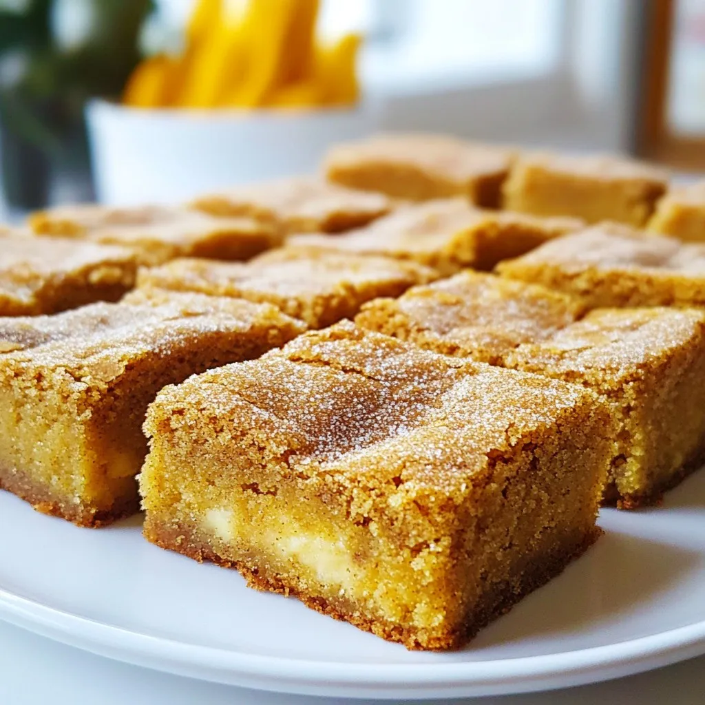 Snickerdoodle Blondies Einfach und Lecker Genießen