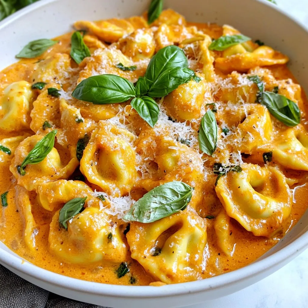 Cremige Tomaten-Tortellini-Pfanne Einfaches Rezept