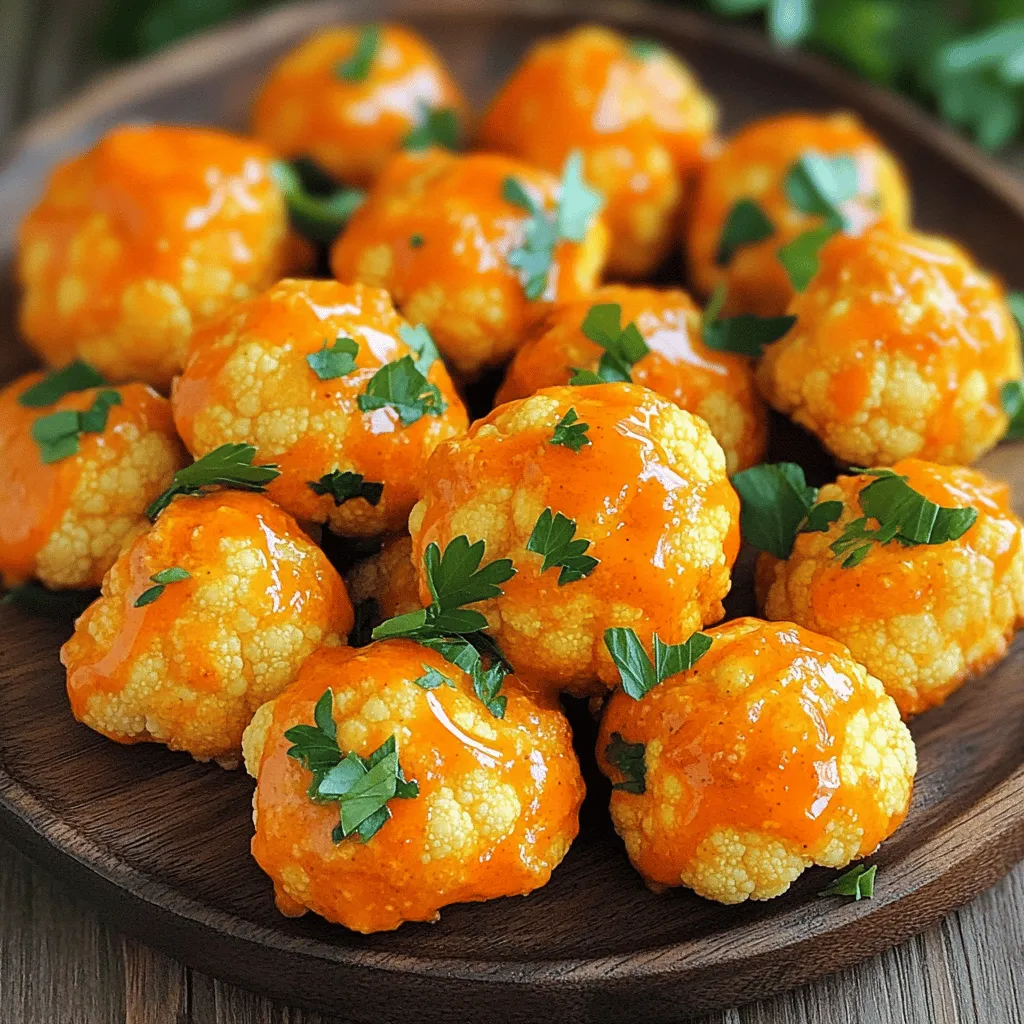 Air Fryer Cauliflower Buffalo Bites Knusprig und Lecker