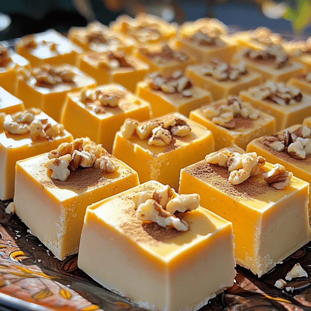 Kürbisgewürz Weiße Schokolade Fudge Rezept Genuss